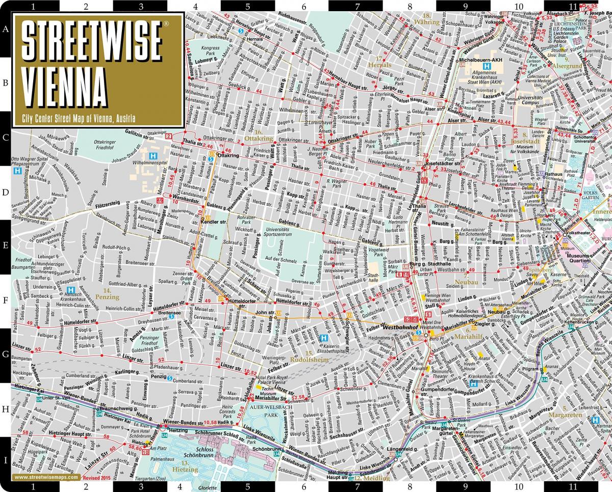 வரைபடம் streetwise வியன்னா