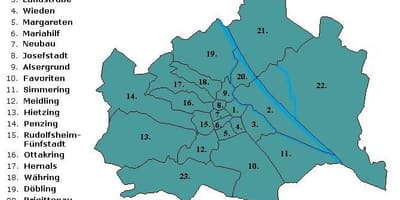 வியன் மாவட்டங்களில் வரைபடம்