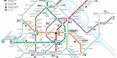 வியன் s-bahn வரைபடம்