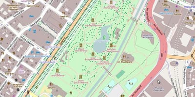 வரைபடம் stadtpark வியன்னா